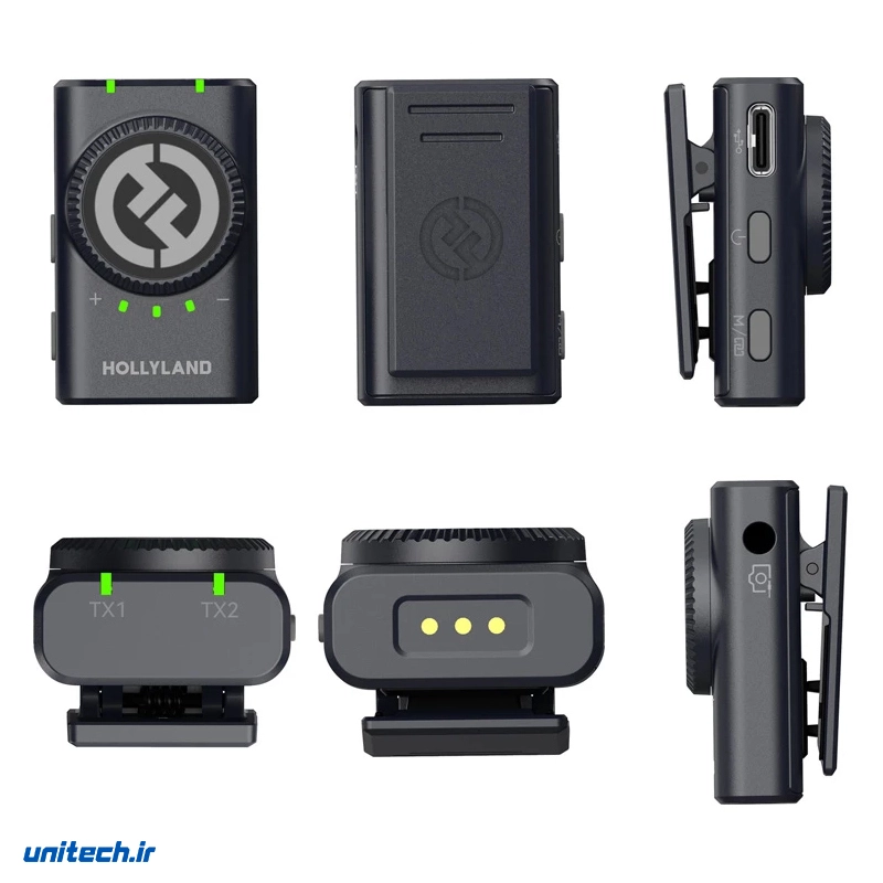 ست میکروفن بی سیم هالی لند مدل Lark M2 مجموعه 2 عددی2